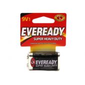 Energizer Eveready Super Heavy Duty 9V Carbon Zinc Battery - 400mAh  - 1 Piece Retail Packaging