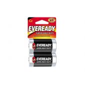 Energizer Eveready Super Heavy Duty C Carbon Zinc Batteries - 2 Piece Retail Packaging