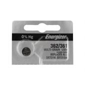 Energizer 362 / 361 Silver Oxide Coin Cell Battery - 27mAh  - 1 Piece Tear Strip