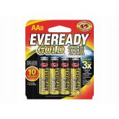 Energizer Eveready Gold A91 AA Alkaline Batteries - 8 Piece Retail Packaging