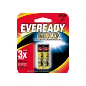 Energizer Eveready Gold A92 AAA Alkaline Batteries - 2 Piece Retail Packaging