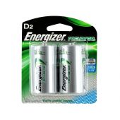Energizer Recharge D Ni-MH Batteries - 11000mAh  - 2 Piece Blister Pack