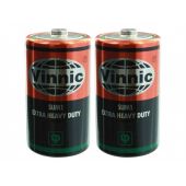 Vinnic Heavy Duty 1.5V D Batteries - Main Image