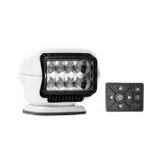 GoLight Stryker ST LED Permanent Mount Spotlight with Hardwired Dash Mount Remote - White