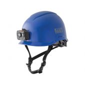 Klein Tools Non-Vented Class E Safety Helmet with Rechargeable Headlamp