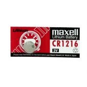 Maxell CR1216 Lithium Coin Cell Battery - 25mAh  - 1 Piece Tear Strip
