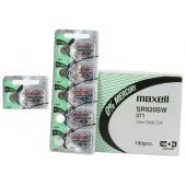 Maxell 370 / 371 Silver Oxide Coin Cell Battery - 45mAh  - 1 Piece Tear Strip