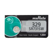 Murata SR731SW 329 Silver Oxide Watch Battery - 1 Piece Tear Strip