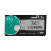 Murata (formerly Sony) SR714SW 341 Silver Oxide Watch Battery - 1 Piece Tear Strip