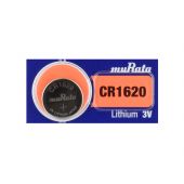 Murata CR1620 Lithium Coin Cell Battery - 78mAh  - 1 Piece Tear Strip