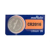 Murata CR2016 Lithium Coin Cell Battery - 1 Piece Tear Strip