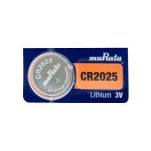 Murata CR2025 Lithium Coin Cell Battery - 1 Piece Tear Strip