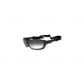 Wiley X Brick Climate Control Sunglasses Rx Ready with High Velocity Protection - Metallic Black Frame with LA Light Adjusting Smoke Grey Lenses 