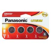 Panasonic CR2032 Coin Cell Battery - 4 Piece Wide Size Retail Card