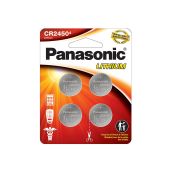 Panasonic CR2450 Coin Cell Battery - 4 Piece Packaging