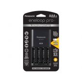 Panasonic Eneloop Pro Advanced Charger with 4 x 950mAh NiMH AAA Batteries