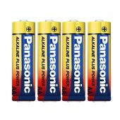 Panasonic Alkaline Plus AA Battery - 4 Pack Shrink (LR6PA-4S)