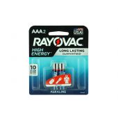 Rayovac AAA High Energy - 2 Pack Retail Card