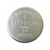 Rayovac CR2025 165mAh Lithium Primary Coin Cell Battery - 3 Piece Tear Strip