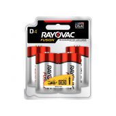 Rayovac Fusion D Alkaline Batteries - 4 Piece Retail Packaging