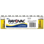 Rayovac Heavy Duty 9V Zinc Chloride Batteries - 485mAh  - 6 Piece Shrink Pack