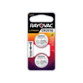 Rayovac Specialty CR2016 Lithium Coin Cell Batteries - 2 Piece Retail Packaging