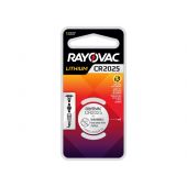 Rayovac Specialty CR2025 Lithium Coin Cell Battery - 1 Piece Retail Packaging