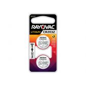 Rayovac Specialty CR2032 Lithium Coin Cell Batteries - 220mAh  - 2 Piece Clam Shell