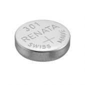 Renata 301 / 386 Silver Oxide Coin Cell Battery - 130mAh  - 1 Piece Tear Strip