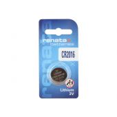 Renata CR2016 Lithium Coin Cell Battery - 90mAh  - 1 Piece Retail Packaging
