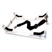 Revere Aluminum Cradle for Offshore Elite 4 Person Liferafter Container Pack - White Powder Coated Finish with Hydro Release