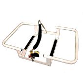 Revere Aluminum Cradle for Offshore Commander 4-6 Person Liferaft Container Pack - White Powder Coated Aluminum Finish with Hydrostatic Release 