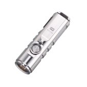 RovyVon A2 Gen 4 USB-C Rechargeable LED Keychain Flashlight -Luminus SST-20 - 650 Lumens - Uses Built-in Li-ion Battery Pack - Silver