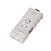 RovyVon E3 Plus USB-C Rechargeable LED Flashlight - Cool White or High CRI - Uses 330mAh Li-ion Battery Pack - Marble Gray, Gunmetal, or Desert Tan