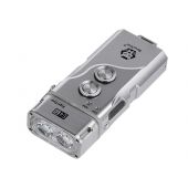 RovyVon Angel Eyes E4 Keychain Flashlight - Cool White - Titanium
