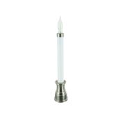 Sillites 9in Window Candle - Brushed Nickel