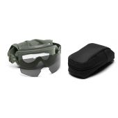 Smith Optics - Outside The Wire Goggles - Foliage Green Frames With Clear Lenses Installed - Gray Spare Lenses - Field Kit