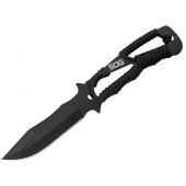 SOG Throwing Knives 3 Pack w/ Paracord Handles - Includes Nylon Sheath - Black