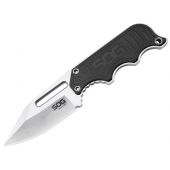 SOG NB1012-CP Instinct Fixed Blade Knife w/ G10 Handle - Includes Hard Nylon Sheath - Clam Pack - Satin