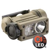 Streamlight -Sidewinder Compact II Military Model -White C4 LED, Red, Blue, IR LEDs includes helmet mount, headstrap and CR123A Lithium Battery
