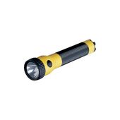 Streamlight PolyStinger Rechargeable Flashight with 120V AC/DC Charger and 2 Sleeves - C4 LED - 385 Lumens - Includes NiCd Sub-C Battery Pack - Yellow (76163)
