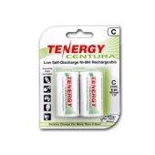 Tenergy Centura LSD 10207 C 4000mAh 1.2V NiMH Button Top Batteries - 2 Piece Retail Card