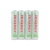Tenergy Centura LSD 10406 AAA 800mAh 1.2V NiMH Button Top Batteries - 4 Pack Retail Card