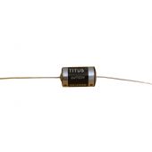 Titus ER14250M-AX 1/2 AA LiSOCI2 Spiral Wound Button Top Battery with Axial Leads - Bulk
