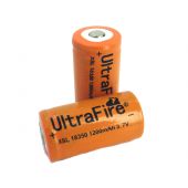 Ultrafire 18350 1200mah 3.7v BUTTON TOP  Rechargeable Lithium Battery 