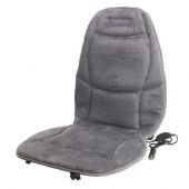 Wagan Stylish Soft Velour Heated Car Seat Cushion - Grey (9438-2)