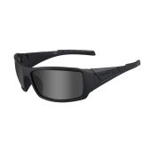 Wiley X WX Twisted Street Sunglasses Rx Ready with High Velocity Protection - Black Ops Matte Black Frame with Smoke Grey Lenses