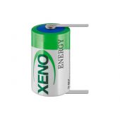 Xeno XLP-050F 1/2 AA 1200mAh 3.6V LiSOCI2 Battery with T2 Pins- Bulk