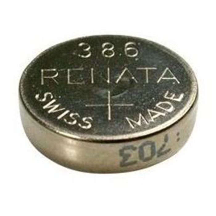 Renata 301 / 386 Silver Oxide Coin Cell Battery - 45mAh  - 1 Piece Tear Strip