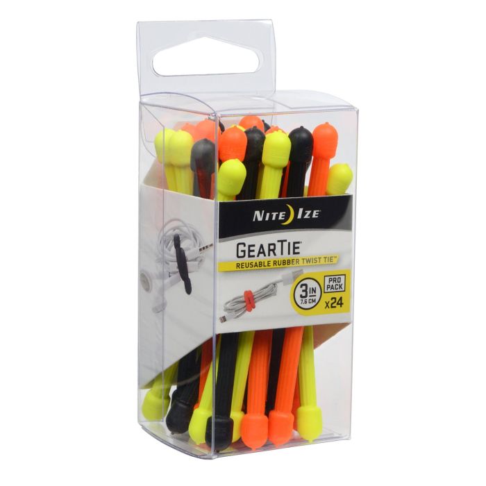 Nite Ize 3" Gear Tie, 24 ProPack - Assorted
